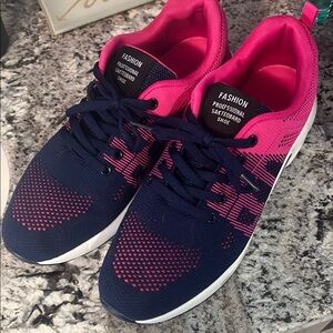 Pink and Blue Athletic Sneakers for Active Lifestyle